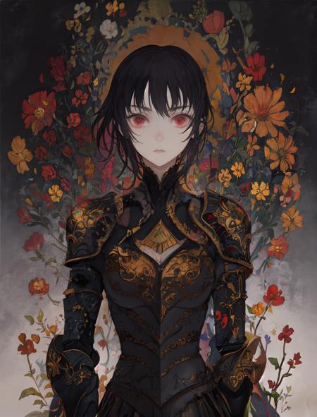 00027-991996976.0-3858-woman, colorful armor, iridescent armor, flower armor, dark background _lora_Iridescence_0.7_.png